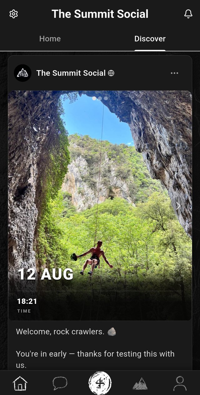 The Discover feed